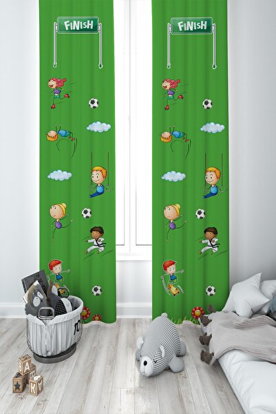 BAMBAŞKA MODA Dječja i dečija soba Sportista Dječja Dva Krila Zavesa za drape...