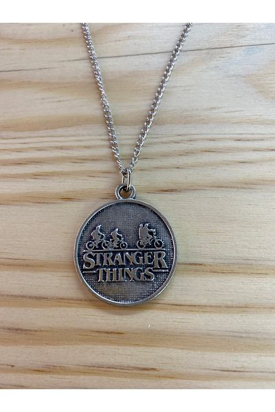 Köstebek Stranger Things - Bicycle Children Round Necklace