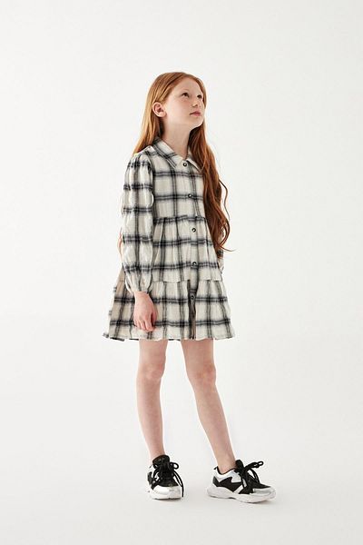 Tyess Girl's Plaid Dress 22pfwtj4903