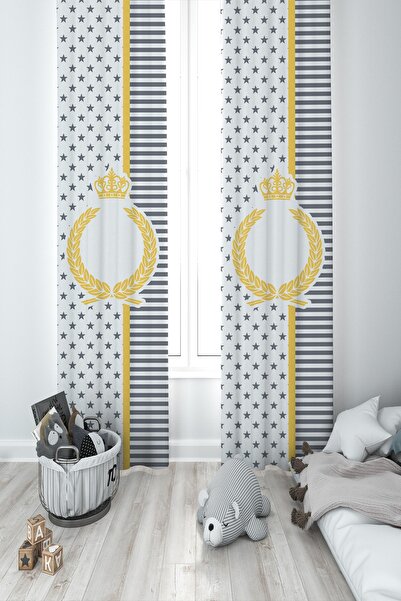 BAMBAŞKA MODA Dječja soba za bebe Prugasto Zvezde i kruna od pšenice Sa dezno...