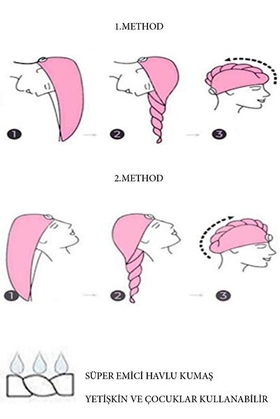 Baveno Мікрофібровий рушник для волосся з кнопками