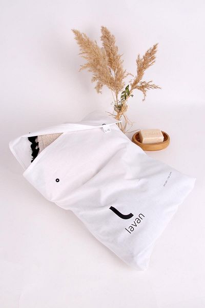 Baveno 100% Cotton Travel Care Organizer Cloth Bag with Snap Fasteners