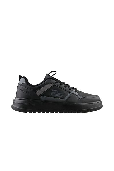 Jump 27429 B Всички черни младежки ежедневни обувки 27429-b-all-black Черни