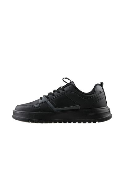 Jump 27429 B Всички черни младежки ежедневни обувки 27429-b-all-black Черни