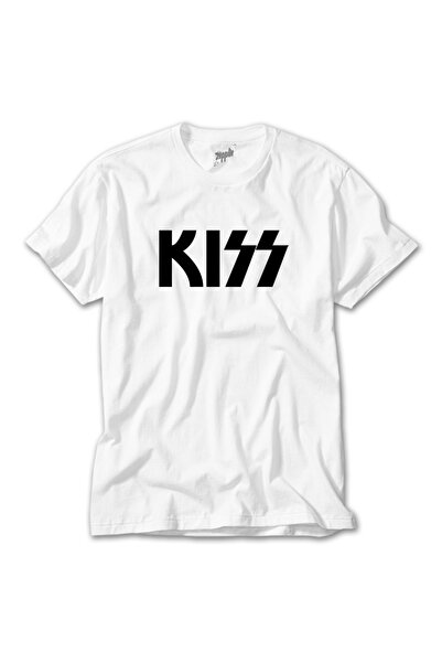 Z zepplin Tricou alb Kiss Logo 2