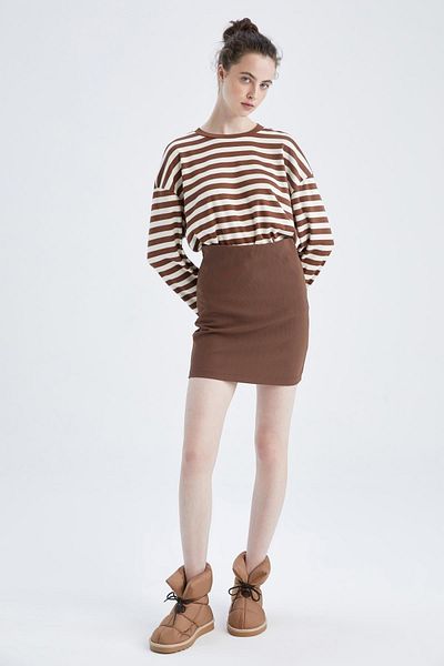 DeFacto Z2143Az22Au Model A-Line Mini Skirt