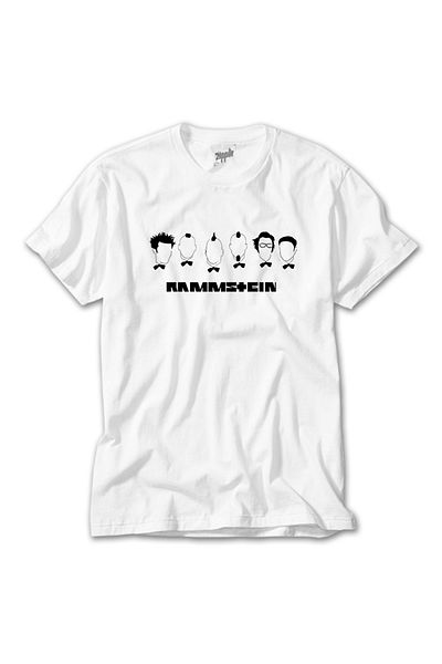 Z zepplin Rammstein Drawing 2 White T-Shirt