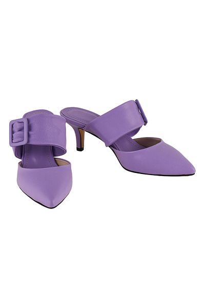 JustBow Papuci de damă cu toc înalt liliac