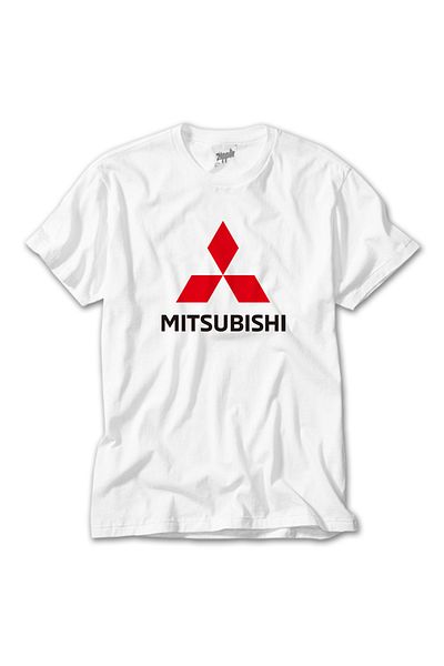 Z zepplin Λευκό μπλουζάκι με λογότυπο Mitsubishi