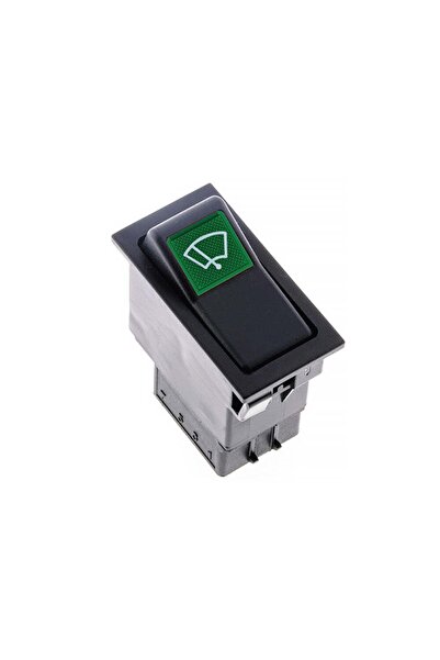 allestock Universal Silecek Düğmesi Anahtarı 4 Pin Rocker Switch - Ampullü 12v