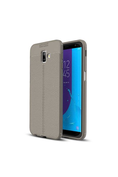 kılıffuarı Samsung Galaxy J6 Plus Case Silicone Leather Look Protected Niss C...