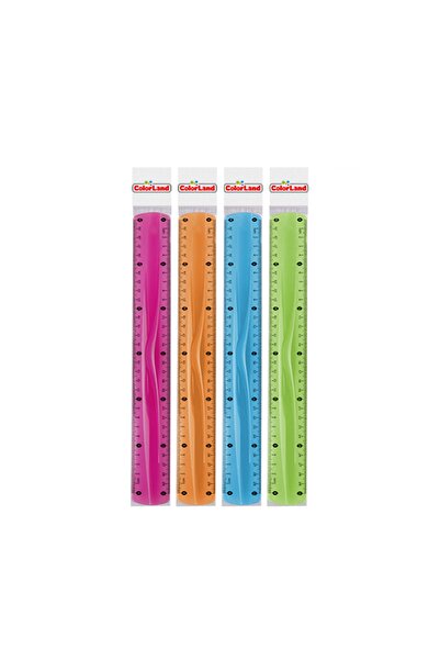 Colorland Riglă flexibilă 30 cm Culori mixte
