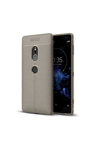 kılıffuarı حافظة متوافقة مع هاتف Sony Xperia Xz2 مصنوعة من جلد السيليكون وغطا...