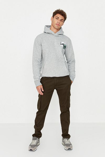 Trendyol Collection Khakifarbene Skinny Jogger-Hose mit elastischen Beinen TMNAW23PL00021