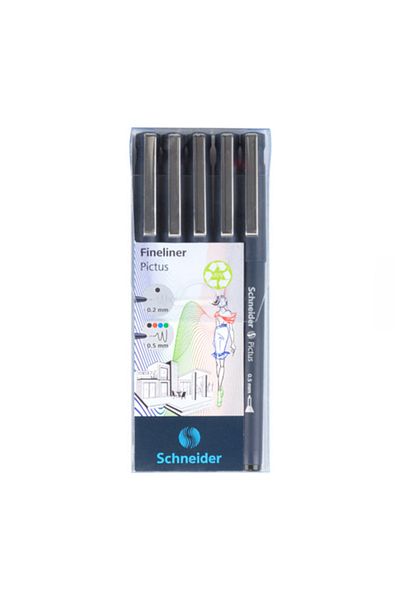 SCHNEIDER Pictus Drawing Pen 5 Pieces Blister