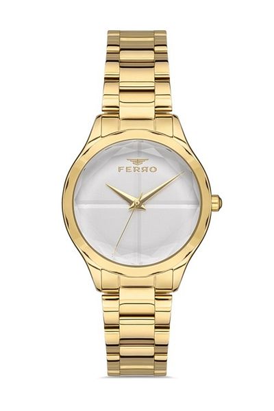 FERRO Yellow Steel Cord Women's Wristwatch Fl21250a-b Fl21250a-b
