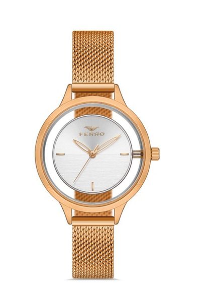FERRO Rose Wicker Cord Women's Wristwatch Fl21234c-c Fl21234c-c
