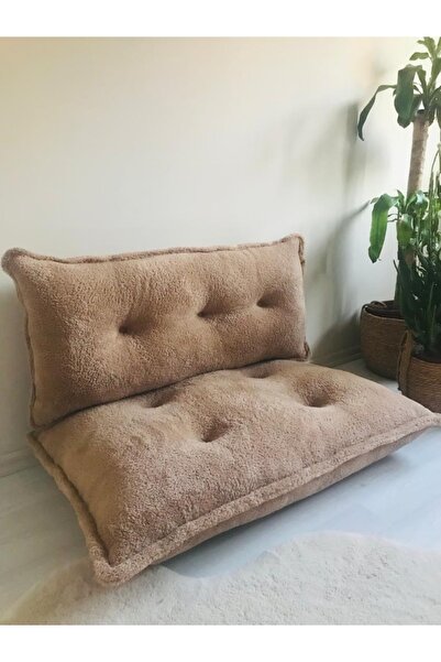 WEBPANYA Yumuşak Tedy Kumaş Petek Kalorifer Önü Palet Minderi Ikili Takım Kah...