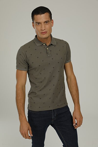 Superfly 22971-men Poloshirt K.hak Khaki pentru bărbați cu mânecă scurtă tricou