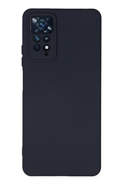 HappyCase Xiaomi Redmi Note 11 Pro Kılıf Nano Içi Kadife Silikon - Lacivert
