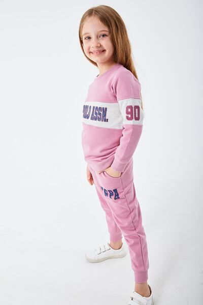 U.S. Polo Assn. U.s. Polo Assn Lisanslı Classic Leylak Kız Çocuk Eşofman Takım