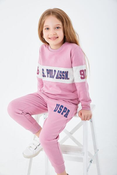 U.S. Polo Assn. U.s. Polo Assn Lisanslı Classic Leylak Kız Çocuk Eşofman Takım