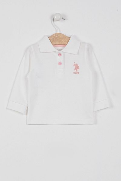U.S. Polo Assn. Baby Girl Cream T-Shirt
