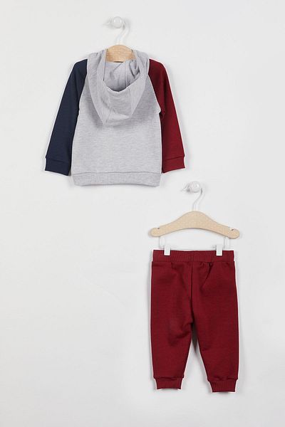 U.S. Polo Assn. Base. Polo Assn Licensed Grimelange Baby Boy Tracksuit with Collar Zipper Long Sleeve Tracksuit