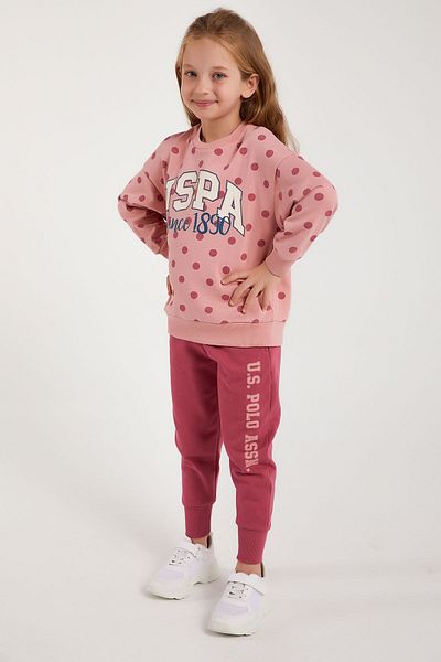 U.S. Polo Assn. Σετ φόρμας για κορίτσι πορτοκαλί