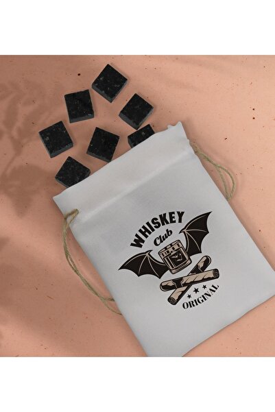 Bk Gift Gift Whiskey Tasarımlı Özel Kesesinde 12’li Doğal Granit Viski Soğutm...