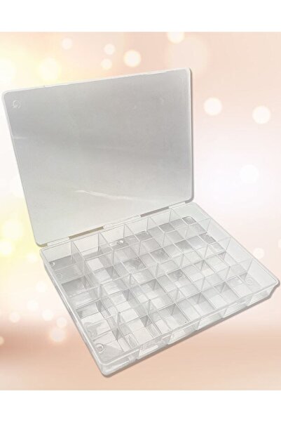 Caglar Accessories 24 Bölmeli Kolye Yüzük Takı Kutusu Organizer Düzenleyici Kutu (25,50 19 Cm )