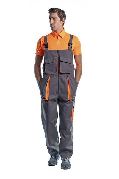 Şensel , Ολόσωμη φόρμα Gardener, Γκρι-πορτοκαλί -8e1154- Αμάνικη φόρμα