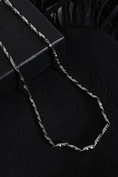 Generic Brand Stainless Steel Silver Men's Chain