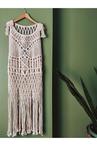 Larin Beach Dress - Macrame Pareo