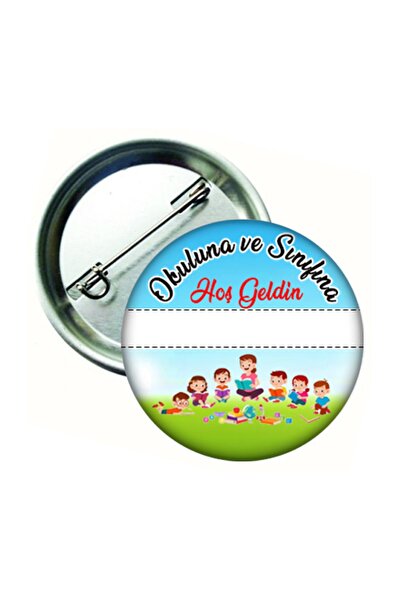 Hediye Panayırı 15 Adet Okuluna Ve Sınıfına Hoş Geldin Öğrenci Yaka Rozeti