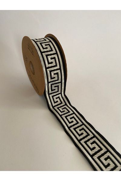 FANTASTIC KURDELE 35062 Woven Border Ribbon