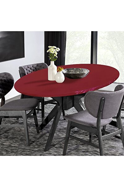 HALFART Kırmızı Lastikli Masa Örtüsü (120-150cm)