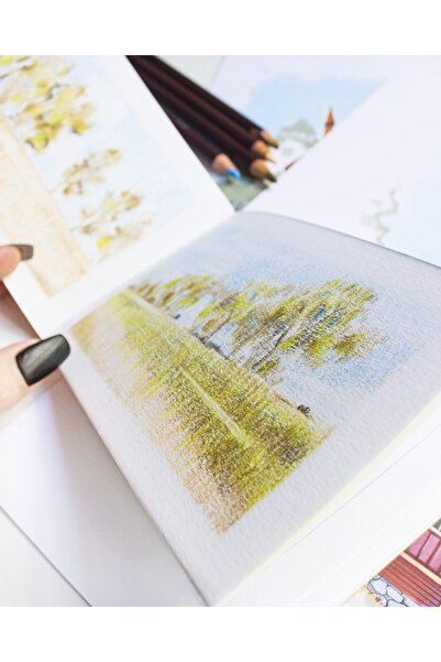 Poli Art Design Watercolor Report Sketchbook - Pocket Sketchbook (for Watercolor and Graphic)