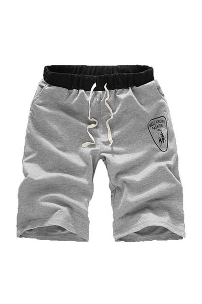 Armadillos Men's Buffalo Printed Capri Sports Shorts with Elastic Waist