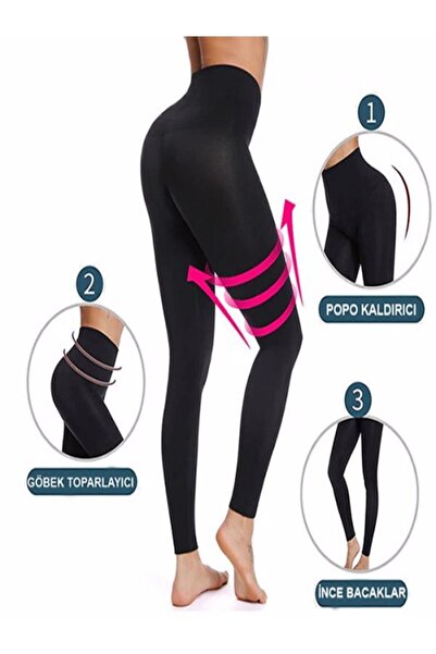 mrtbilisim Visok struk Oblikuje figuru Leggings korset sa silikonskim trakama...