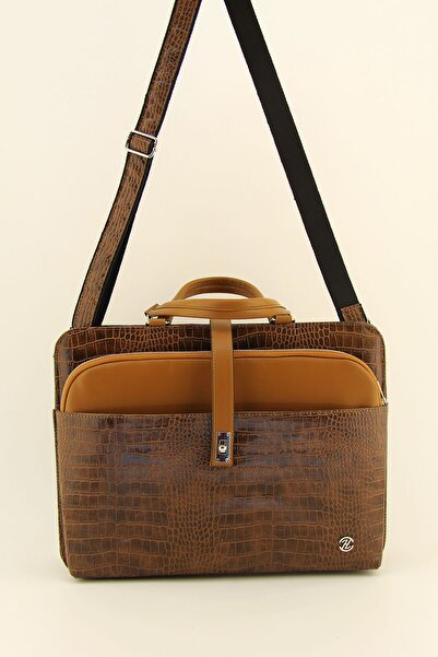 HNB Унисекс куфарче за лаптоп Crocodile, бежово, 15 и 15,6 инча