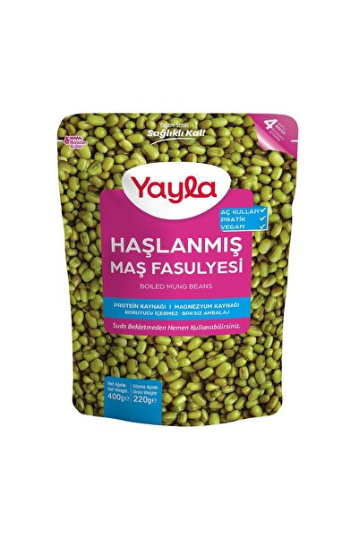 Yayla Haşlanmış Maş Fasulyesi 400 gr