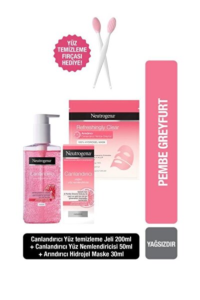 Neutrogena Canlandırıcı Yüz Yıkama Jeli 200 Ml + Nemlendirici Krem50ml+arındı...