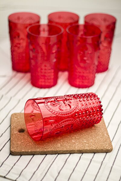 Depa Acrylic Red 6-Piece Tall Cup