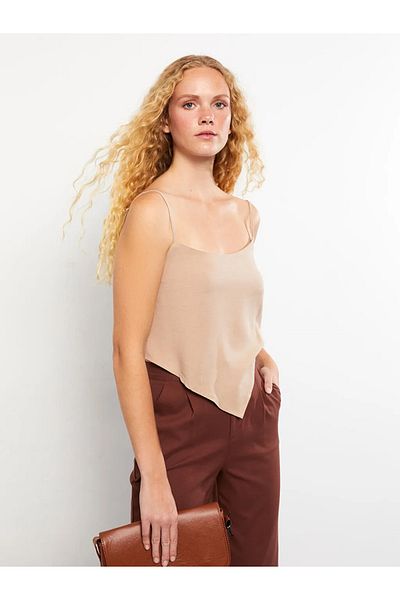 LC Waikiki Γυναικεία μπλούζα casual U-Neck Straight Strap