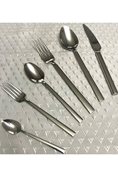 Kardelen Çubuk 72 Piece 10.oo mm Knife Spoon Fork Set for 12 Persons