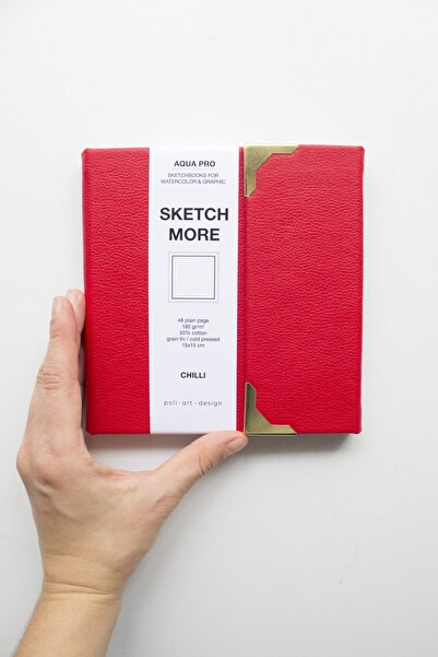 Poli Art Design دفتر رسم مربع برو 20x20 سم (للمرسم والرسومات) برو كلاسيك