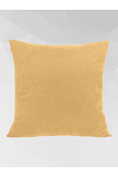 Cortibo Barcelona Throw Pillow Cover Dark Yellow