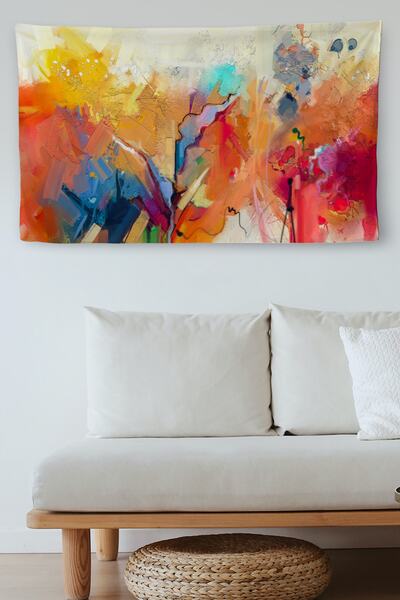 MGSZ Якісна абстрактна олійна фарба Дуар покривало - Канава килим