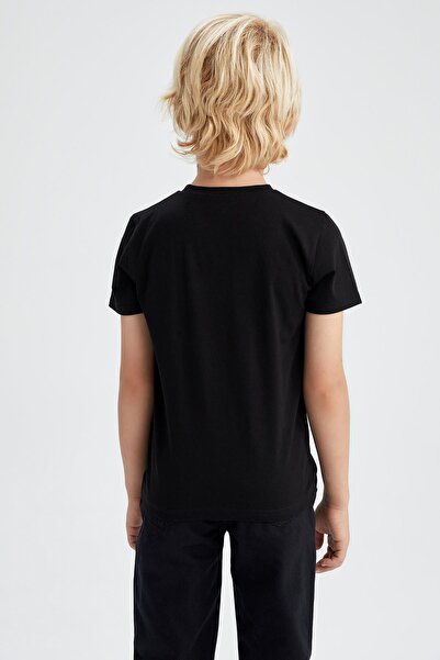 DeFacto Μπλουζάκι με κοντό μανίκι για αγόρι με λαιμόκοψη